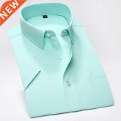 shirt square collar Ser sleeved work short plus business