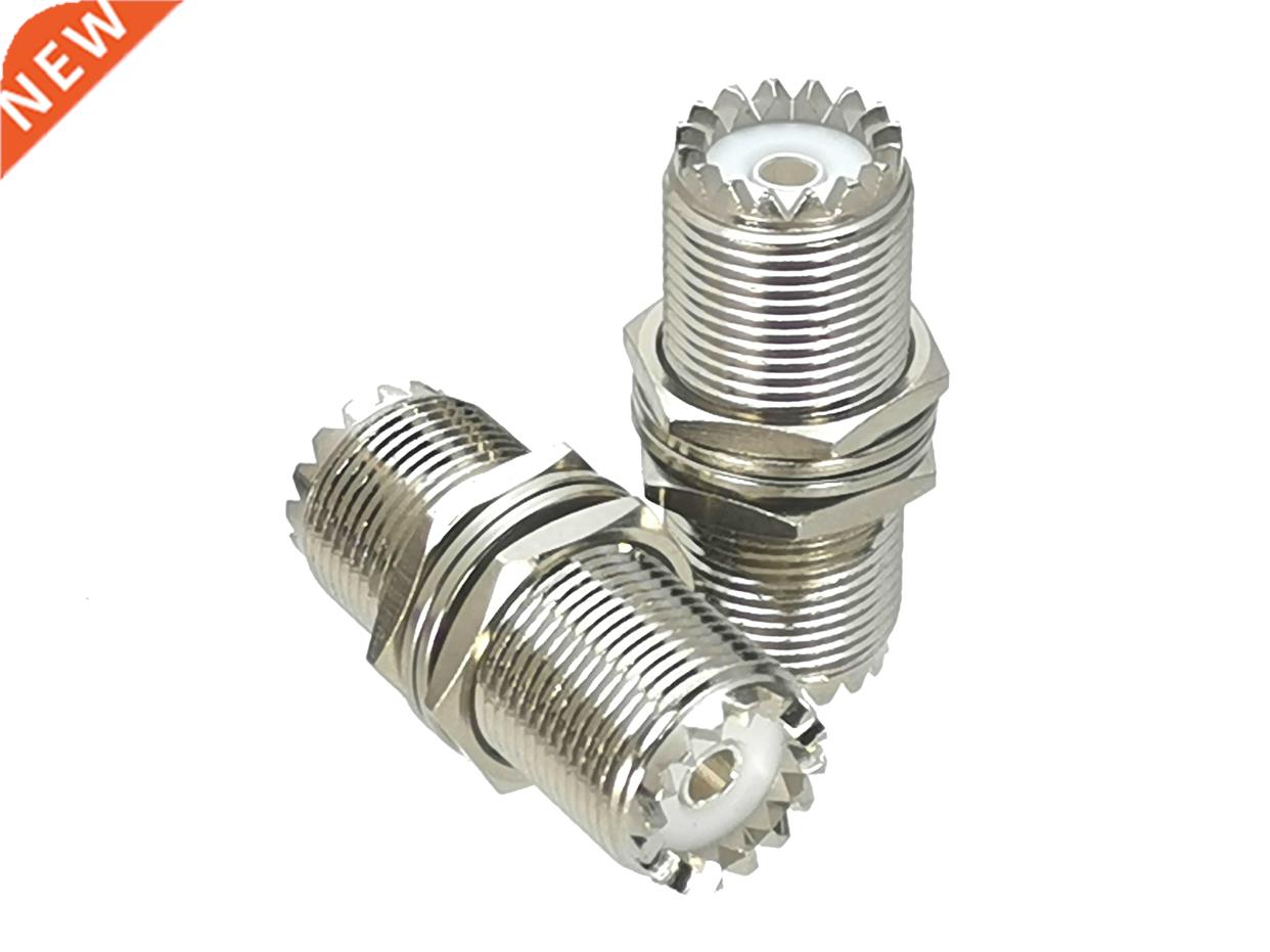 1Pcs Connector UHF SO239 Female Jack Bulkhead to UHF SO239 F