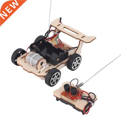 STEM Kid Wooden  Assembly Electric Toy Wireless Remote Co