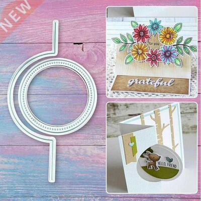 2022 New Round shape Metal Cutting Dies Stencil Die Cut Scra