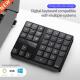 Keyboard key Multimedia Keyp 2.4GHz Rechargeable Wireless