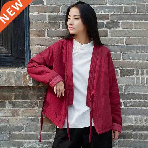 Autumn and winter women New Vintage jacket short design cot