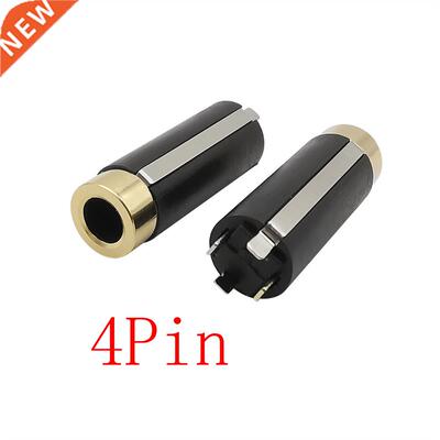 10Pcs/lot 4 Pole 3.5mm Female Socket Stereo Audio Headphone
