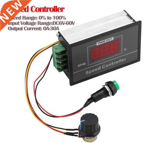 DC 6 60V 12V 24V 36V 48V 30A PWM DC Motor Speed Controller