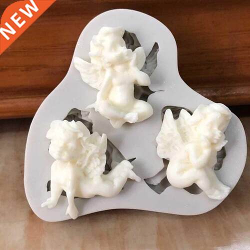 Hole Baby Angel Shaped Silicone Mold Cake Decoration Boy F