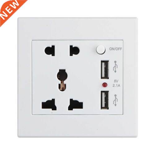 Multifunction DualB Wall Switch Socket High Quality Five-hol