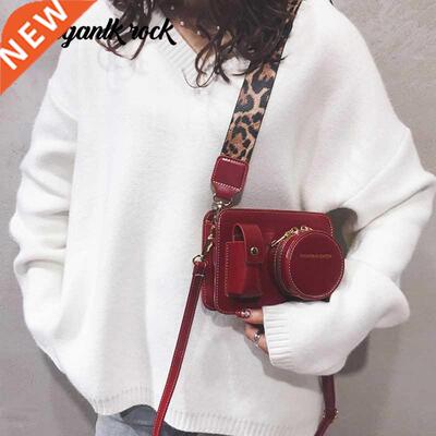 Women Camera PU Leater Messenger Bags For Party Waterproof