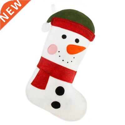 Felt Cartoon Christmas Element Stockings Candy Bag Xmas Elem