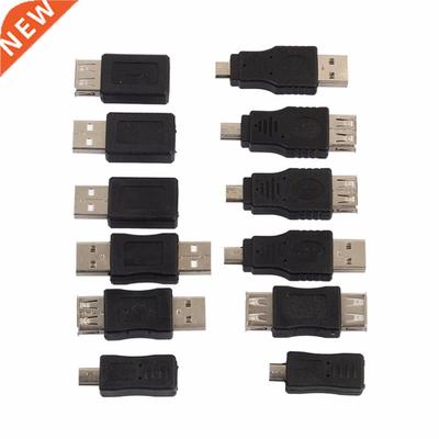 12pcs USB 2.0 Male To Female Micro USB Mini Changer Adapter