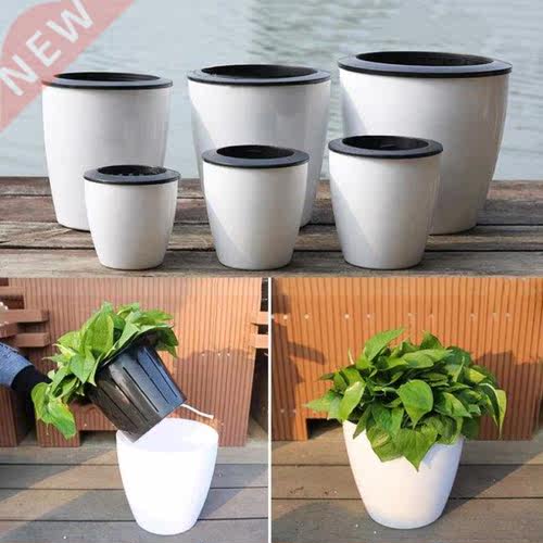 Lazy Flower Automatic Pot Flowerpot Imitation Porcelain Seri