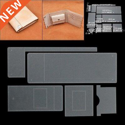1pc PVC Leather Wallet Template  Folded Wallet Stencil