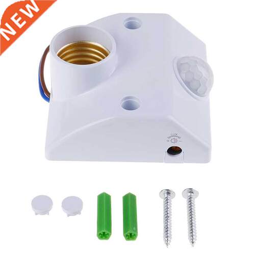 Hot AC110-240V E27 Motion Sensor Lamp Holder Base PIR Infrar