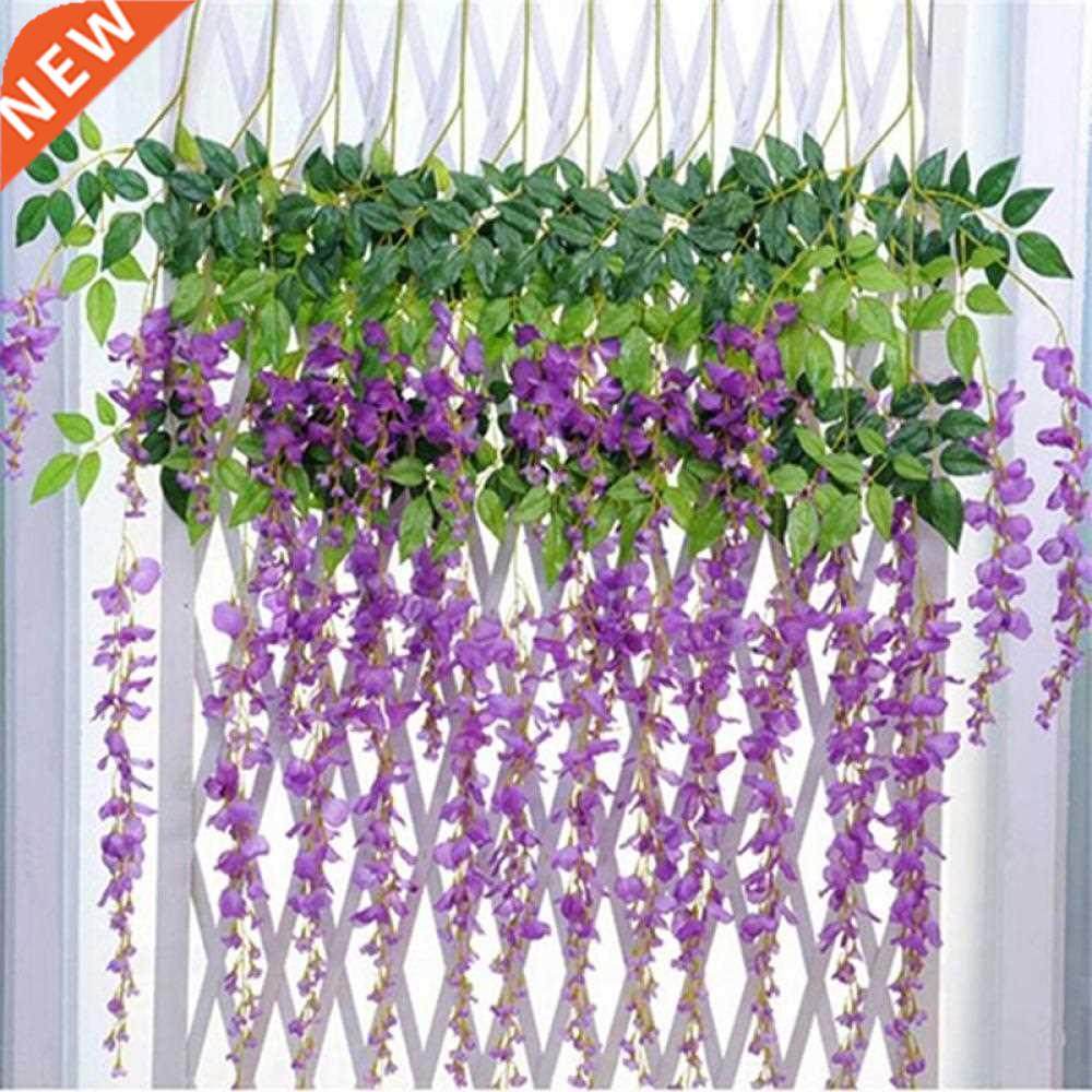 artificial wisteria flowers vine silk flower dried wedding