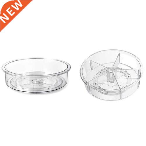 Round Plastic Spinning Organization Rotating Storage Bin