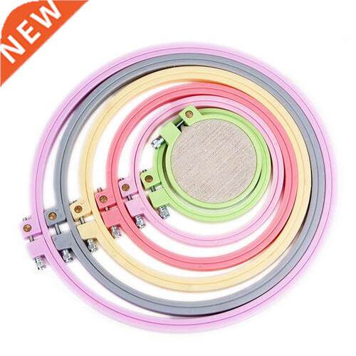 6 Sizes Embroidery Frame Plastic Circle Cross-Stitch Hoop Ri