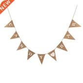 Fabrc Rustc Burlap New Banners Jute Buntng Banner Hessan