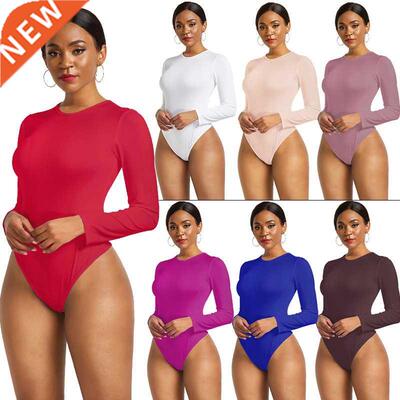 13 Colors Long Sleeve O Neck Casual Bodysuit Women Body Tops