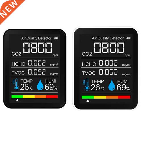 5 in 1 Portable CO2 Meter Temperature Humidity Sensor Tester