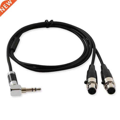 3.5mm Mini Male to 2 Mini XLR Female Breakout Y-Cable 3m