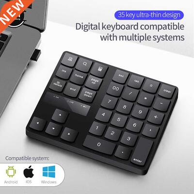 USB 2.4g Wireless Keyboard 35 keys/buttons Multimedia Mute Q