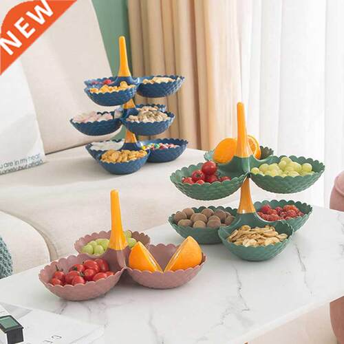 European-Style Rotating Fruit Trays Kitchen Food Storage