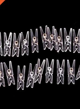 20pcs Small Clothes Pegs For Photo Clips Clothespin Paper Cr