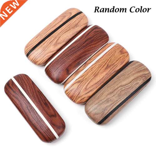 Glasses Case Women Men Sunglasses Cover Wood Grain Hard Eye