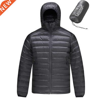 Men's Down Jacket Winter New Lesmart  Hooded Warm Coa