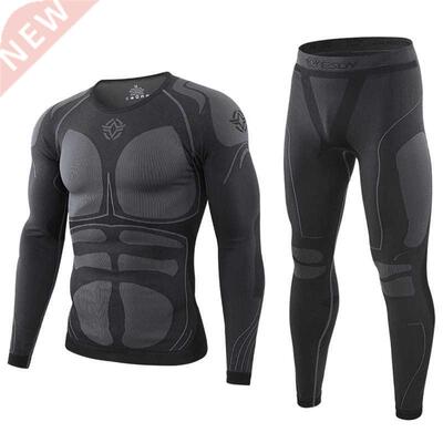 NEW Thermal Underwear Set Winter Men's Long Johns Elastic Fl