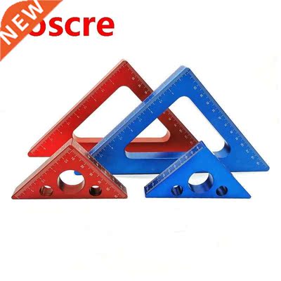 45 Degree Aluminum Alloy Angle Ruler Inch Metric Triangle Ru