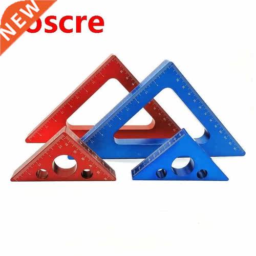 45 Degree Aluminum Alloy Angle Ruler Inch Metric Triangle Ru