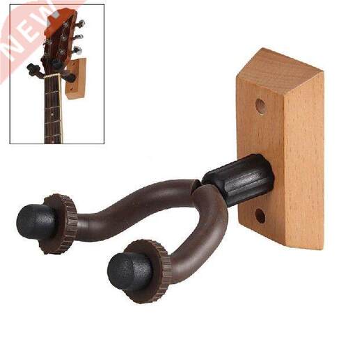 Musical Guitar Hanger Wooden Wall Mount Hook Holder Keeper