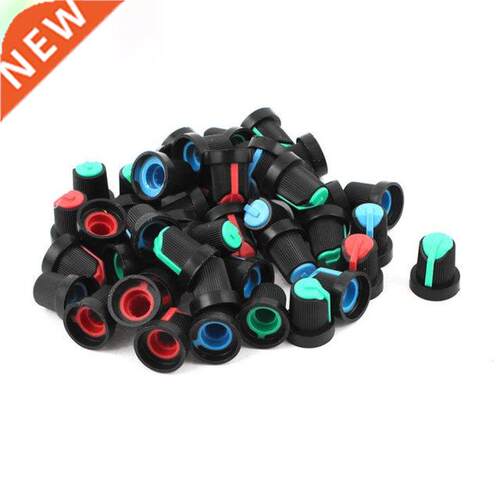45 Pcs Red Blue Green Potentiometer Rotary Control Knobs Cap