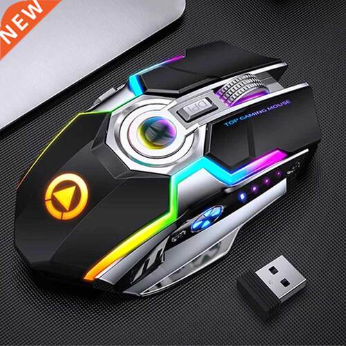 Wireless Mouse RGB Rechargeable Mouse Wireless Computer