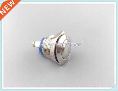 16mm metal button switch arc waterproof self resetting a nor