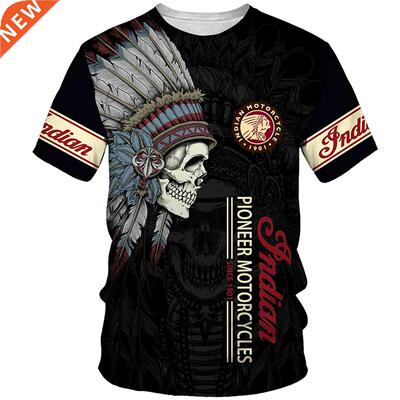 Summer Indian Style Print T Shirt Men Outdoor Sportswear Ca