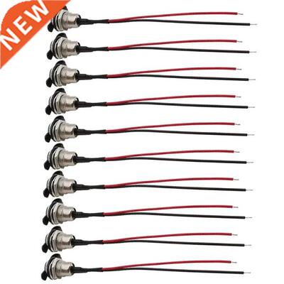 10Pcs 5.5 x 2.1 MM DC Power Jack Cord Socket Threaded Female