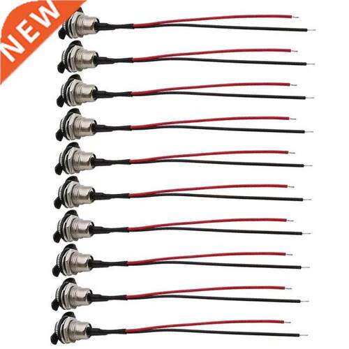 10Pcs 5.5 x 2.1 MM DC Power Jack Cord Socket Threaded Female