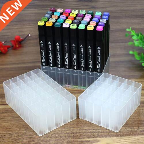 30/40 Slots Marker Pen Storage Holder Brush Pencil Rack Tabl