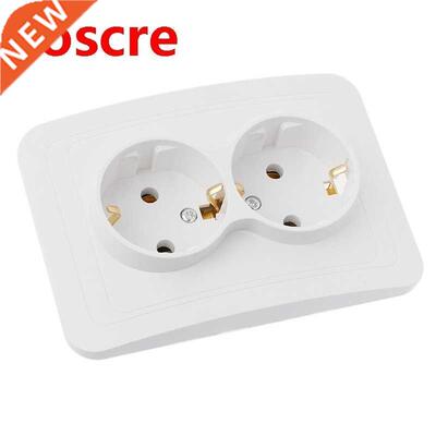 220V/16A 118x80mm EU Double Ground Socket Household Industri
