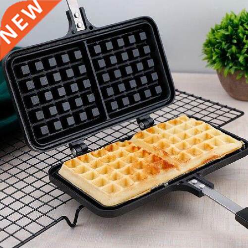 New Stove Top Waffle Maker Dual Head Waffle Baking Mold