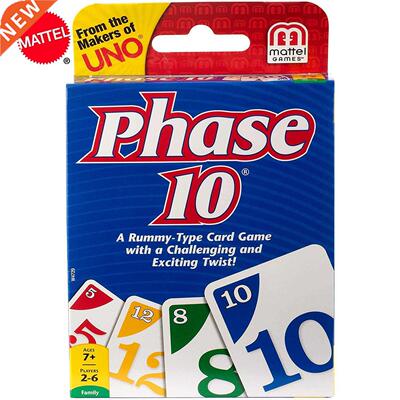 Topsale Puzzle Games Mattel genuine UNO Phase10 Family Funn