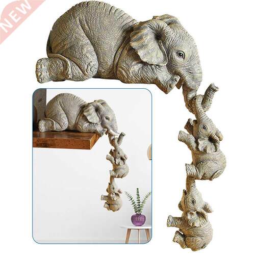 3 pieces of elephant m hanging 2 baby kawaii lucky deco
