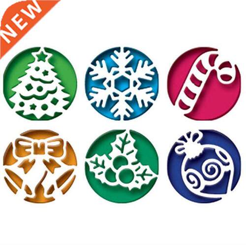 Cut Die 6Pcs Christmas Circle Scrapbook Paper Craft Blade Pu