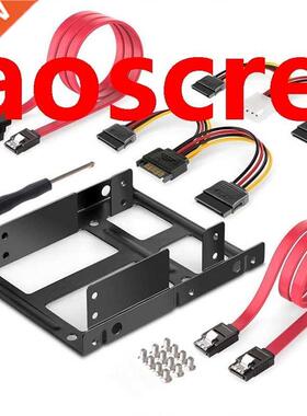 2 Bay 2.5 to 3.5 Inch External HDD SSD Metal Mounting Kit Ha