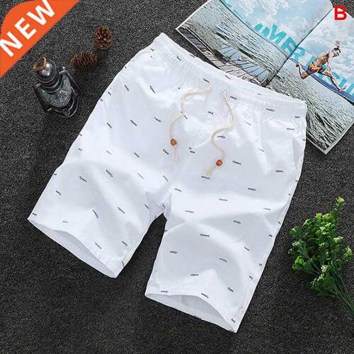 2020 Summer Men's shorts Casual Loose Cropped Trousers Sport