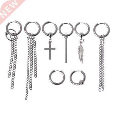 Korean Jewelry Earrings V Long Men Bangtan Boys Hoop Chain
