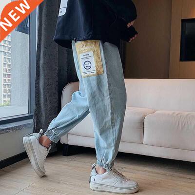 Baggy Jeans Men Blue Black Ripped Jeans Hip hop Setwear Hare