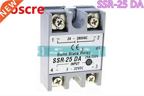 SSR-25DA DC 3-32V Metal Base Solid State Relay for Temperatu