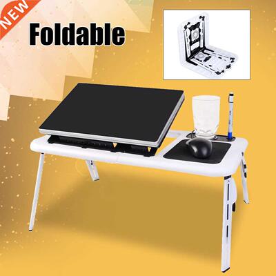 Foldable Laptop Table Tray Desk Tablet Desk Stand Bed Sofa